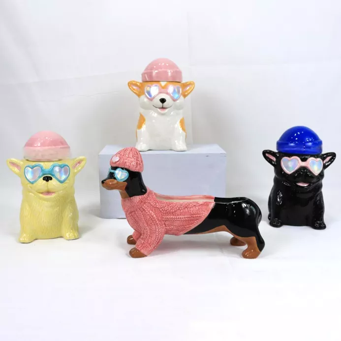 प्राणी सिरेमिक मेणबत्ती धारक