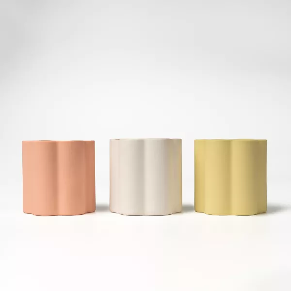 कलात्मक फ्लोरल एज सिरेमिक मेणबत्ती धारक