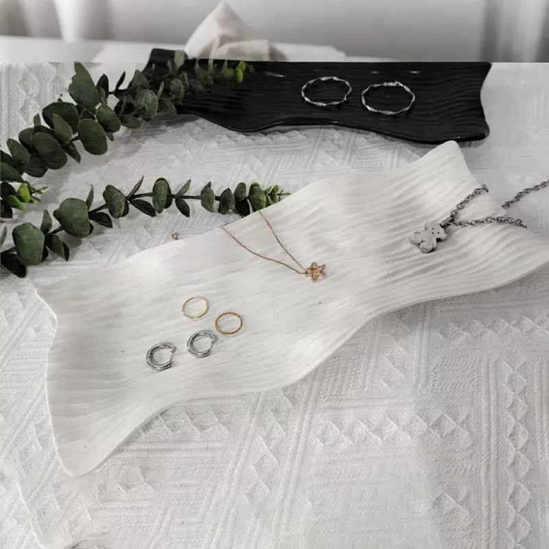 सिरेमिक लक्झरी व्हिंटेज ज्वेलरी ट्रे