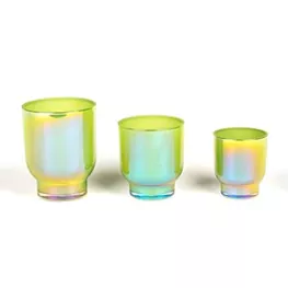 ग्रेडियंट कलर ग्लास मेणबत्ती धारक