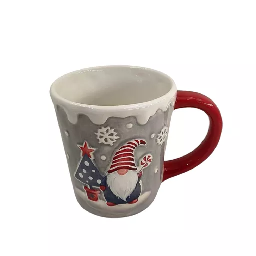 मजेदार ख्रिसमस एल्फ सिरेमिक मग