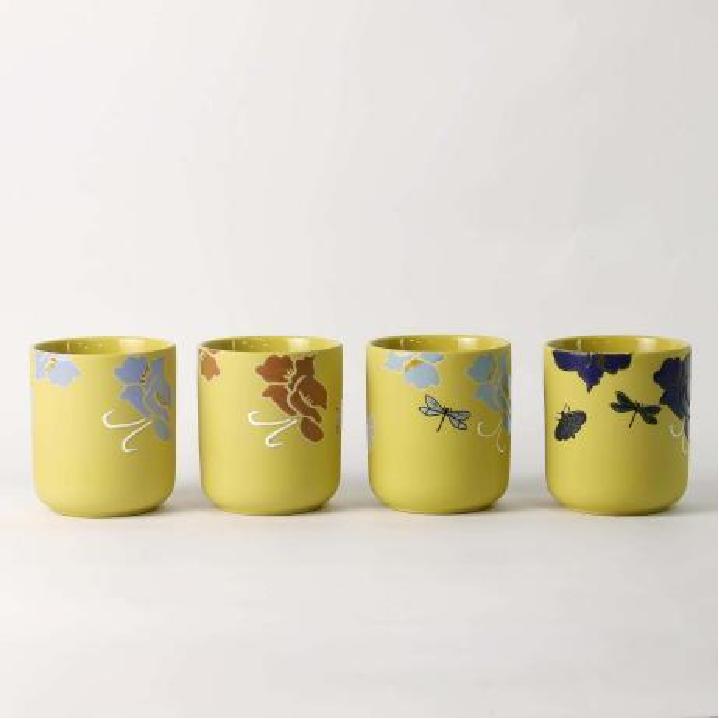 Floral Whisper Hand Painted Art Candleholder