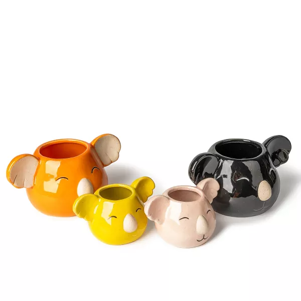 कोआला-आकाराचे सिरेमिक मेणबत्ती धारक