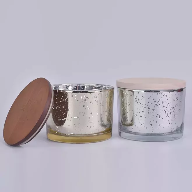 गोल ग्लास मेणबत्ती धारक