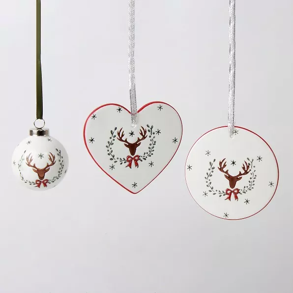 अद्वितीय हस्तनिर्मित सिरेमिक ख्रिसमस ट्री सजावट